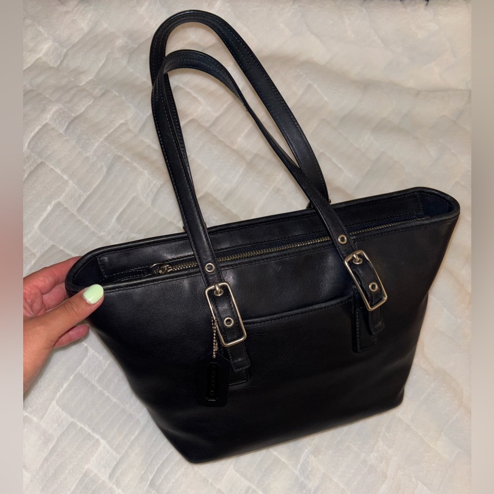 Vintage ✨ Coach Black Tote Medium Legacy 9847 - Picture 3 of 9